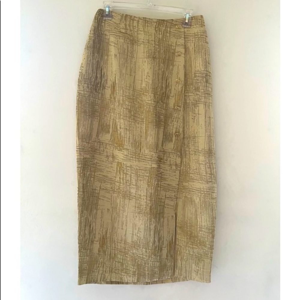 Vintage Unworn 100% silk Caché maxi skirt - Size 8 - Circa 80’s